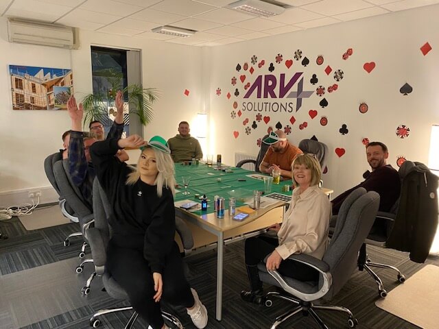 Charity fundraising for 2022 with a Poker Night at ARV Solutions