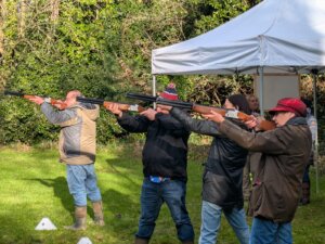 Lazer clays at ARV Solutions Christmas Event / Graham Brown Retirement